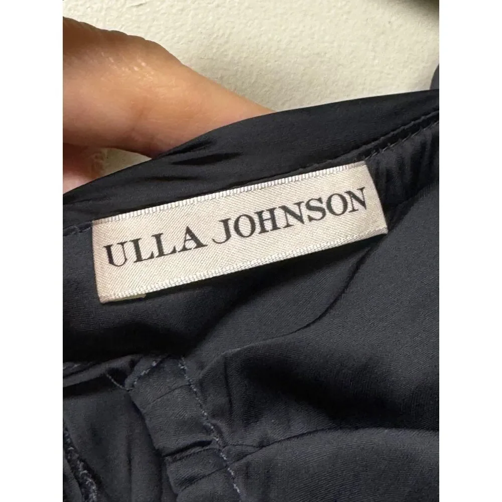 ULLA JOHNSON Mirelle Blouse, Noir, Black, Sz 8